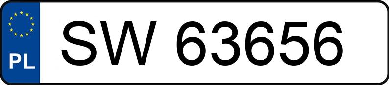 Numer rejestracyjny SW 63656 posiada HONDA CIVIC - SW63656