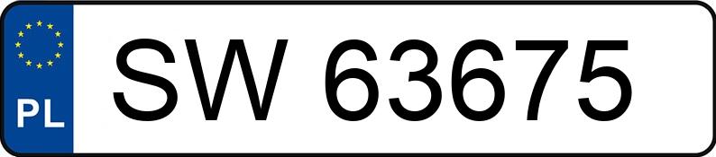 Numer rejestracyjny SW 63675 posiada MERCEDES-BENZ E 200 Kompressor Kat. MR`00 E3 210 - SW63675