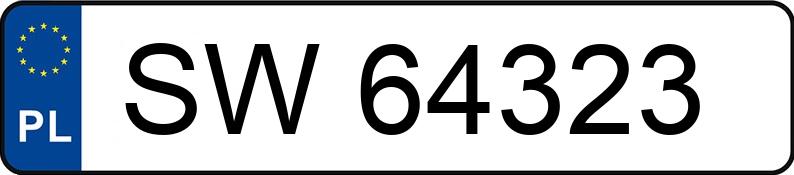 Numer rejestracyjny SW 64323 posiada ALFA ROMEO 147 - SW64323