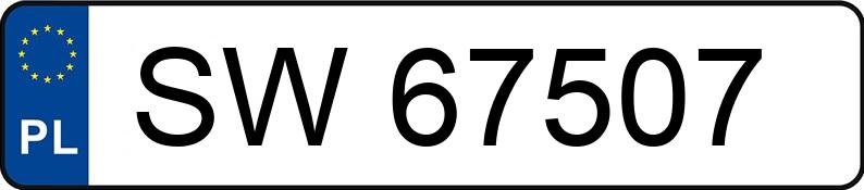 Numer rejestracyjny SW 67507 posiada FIAT SEICENTO - SW67507