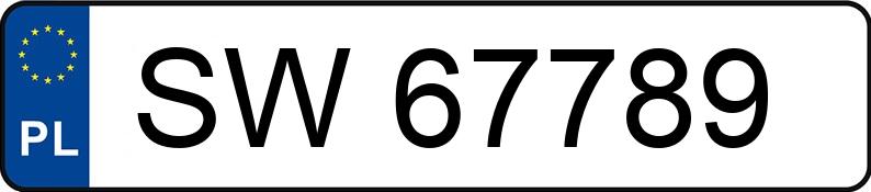 Numer rejestracyjny SW 67789 posiada CADILLAC Seville 4.6 Kat. MR`98 E3 STS Aut. - SW67789
