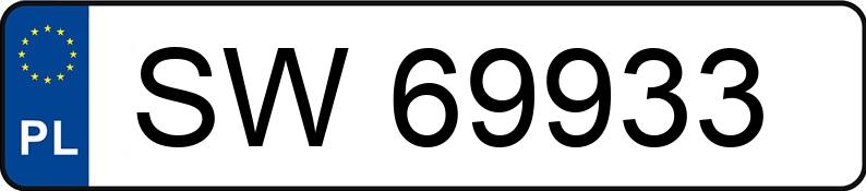 Numer rejestracyjny SW 69933 posiada AUDI A4 Avant 1.6 Kat. MR`99 B5 Aut. - SW69933