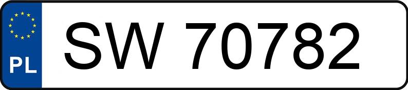 Numer rejestracyjny SW 70782 posiada BMW 118i MR`04 E3 E87 118i MR`04 E3 E87 - SW70782