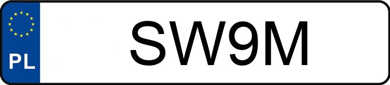 Numer rejestracyjny SW 9M posiada DODGE Magnum 6.1 Kat. MR`05 Hemi SRT8 Aut. - SW9M