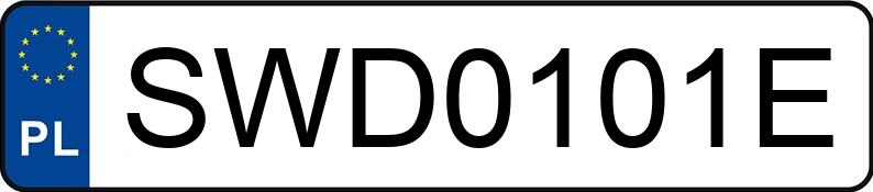 Numer rejestracyjny SWD 0101E posiada AUDI Q7 - SWD0101E