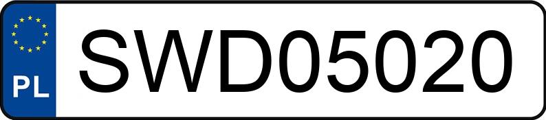 Numer rejestracyjny SWD 05020 posiada BMW 316 - SWD05020