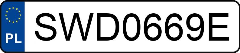 Numer rejestracyjny SWD 0669E posiada MITSUBISHI ASX 1.6 MR`18 E6 Intense Plus Navi Blue Edition - SWD0669E