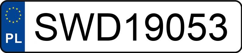Pojazd o numerach SWD19053 uczestniczył w wypadku