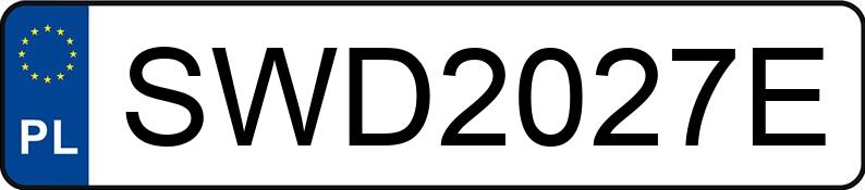 Numer rejestracyjny SWD 2027E posiada RENAULT Megane III MR`14 E5 Limited 110 - SWD2027E