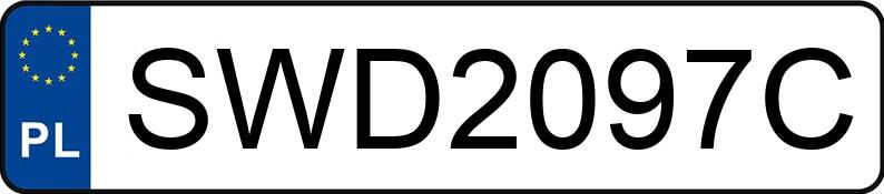Il numero di registrazione SWD 2097C ha MITSUBISHI Lancer 1.6 MR`11 E5 Invite - SWD2097C