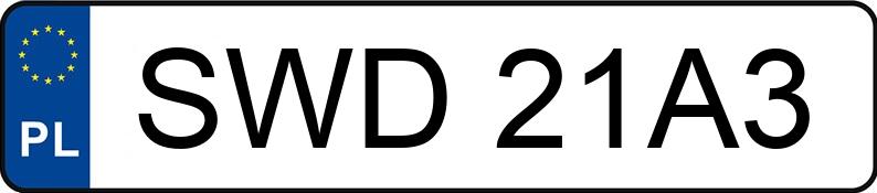 Numer rejestracyjny SWD21A3 posiada BMW 320 Touring Diesel Kat. MR`98 E46 320 Touring Diesel Kat. MR`98 E46