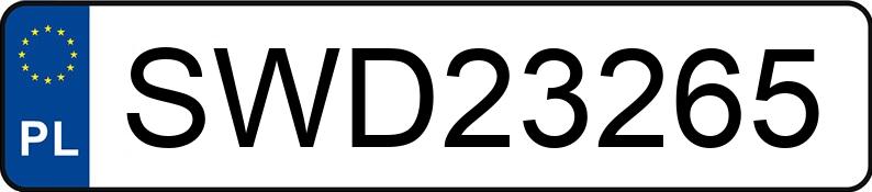 Numer rejestracyjny SWD 23265 posiada OPEL AGILA - SWD23265