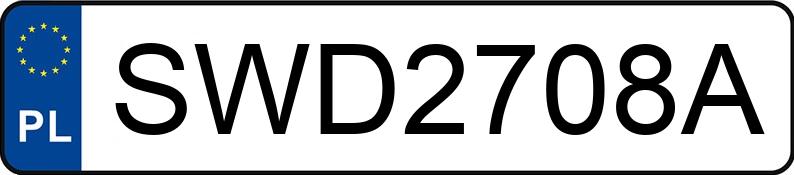 Numer rejestracyjny SWD 2708A posiada VOLKSWAGEN Caddy Diesel 1.8t SD - SWD2708A