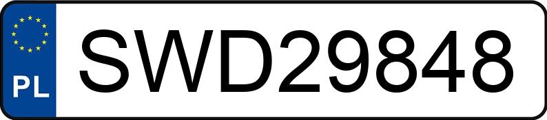 Numer rejestracyjny SWD 29848 posiada FORD FOCUS - SWD29848
