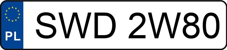 Numer rejestracyjny SWD 2W80 posiada VOLKSWAGEN Polo III 1.4 Kat. MR`94 60 - SWD2W80