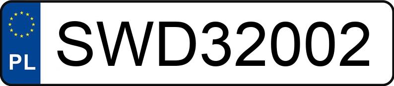 Il numero di registrazione SWD 32002 ha FORD Fiesta 1.2 MR`13 E5 Silver X Plus 2 - SWD32002
