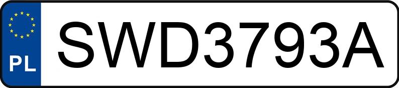 Numer rejestracyjny SWD 3793A posiada OPEL ASTRA GTC - SWD3793A