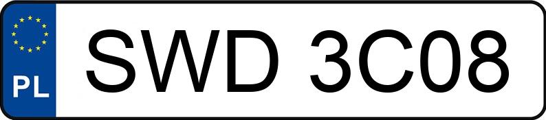 Numer rejestracyjny SWD 3C08 posiada MERCEDES-BENZ 124 - SWD3C08