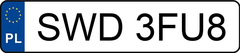Numer rejestracyjny SWD 3FU8 posiada VOLKSWAGEN PASSAT - SWD3FU8