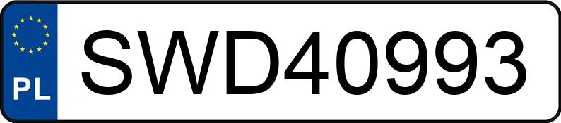 Numer rejestracyjny SWD 40993 posiada MAZDA 5 - 2.0 MR`05 E4 Exclusive - SWD40993