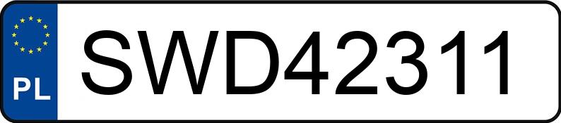 Numer rejestracyjny SWD 42311 posiada DAEWOO / FSO Leganza 2.0 Kat. SX - SWD42311