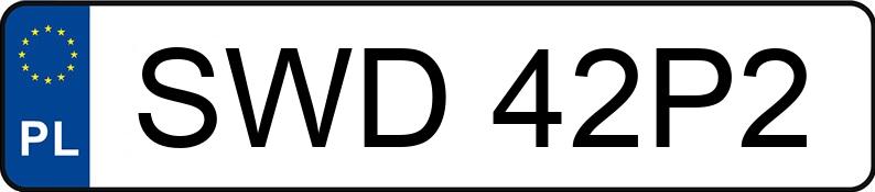 Numer rejestracyjny SWD 42P2 posiada KRONE SDP 27 - SWD42P2