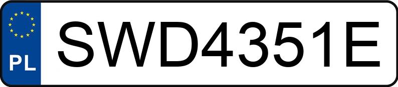 Numer rejestracyjny SWD 4351E posiada SKODA Superb II 2.0 TDI-CR MR`08 E5 Ambition DSG - SWD4351E
