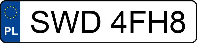 Numer rejestracyjny SWD 4FH8 posiada BMW 525 TDS Kat. MR`95 E39 525 TDS Kat. MR`95 E39 - SWD4FH8