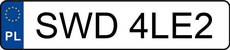 Numer rejestracyjny SWD 4LE2 posiada MERCEDES-BENZ B 180 CDI - SWD4LE2