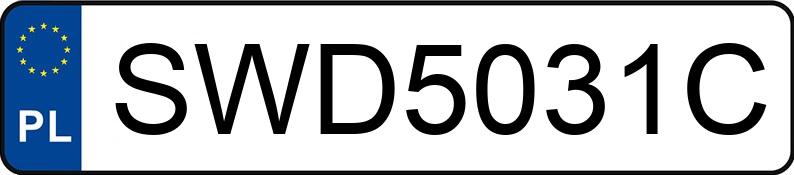 Numer rejestracyjny SWD 5031C posiada SUZUKI Swift 1.6 MR`05 E4 Sport - SWD5031C