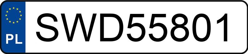 Numer rejestracyjny SWD 55801 posiada SKODA FABIA - SWD55801