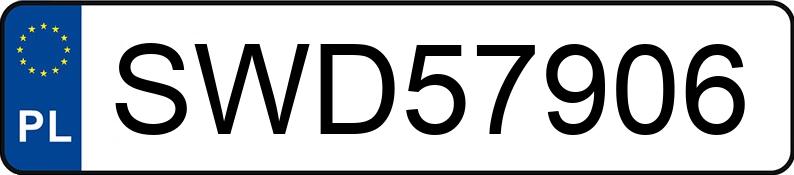 Numer rejestracyjny SWD 57906 posiada VOLKSWAGEN Passat B6 2.0 TDI MR`05 E4 Highline - SWD57906