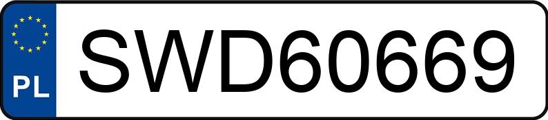 Numer rejestracyjny SWD 60669 posiada BMW 325i Kat. E30 325i Kat. E30 - SWD60669