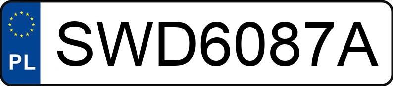 Il numero di registrazione SWD 6087A ha VOLKSWAGEN Golf II 1.6 Diesel GL - SWD6087A