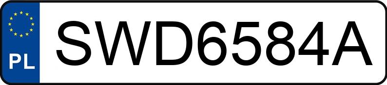 Numer rejestracyjny SWD 6584A posiada AUDI A6 Avant Quattro 3.0 TDi MR`15 E6 4G S tronic - SWD6584A