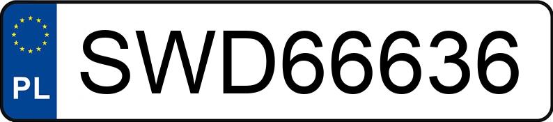 Numer rejestracyjny SWD 66636 posiada BMW 320i Kat. E36 320i Kat. E36 - SWD66636