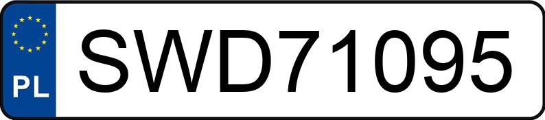 Numer rejestracyjny SWD 71095 posiada SKODA SUPERB - SWD71095