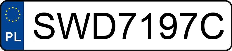 Numer rejestracyjny SWD 7197C posiada VOLKSWAGEN Golf VII Variant 1.2 TSI MR`12 E6 Start BMT - SWD7197C