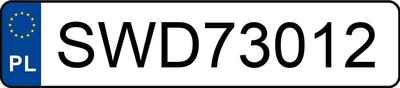 Numer rejestracyjny SWD 73012 posiada PEUGEOT 306 - SWD73012