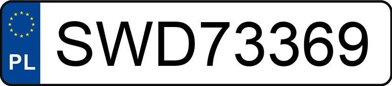 Numer rejestracyjny SWD 73369 posiada AUDI A4 Avant 2.0 TDi DPF MR`07 E4 B8 e - SWD73369