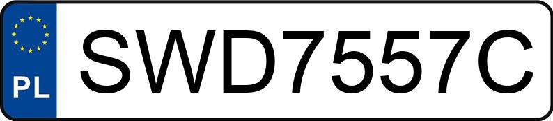 Numer rejestracyjny SWD 7557C posiada FIAT 126 ELX Maluch STD - SWD7557C