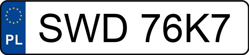 Numer rejestracyjny SWD 76K7 posiada HONDA CITY - SWD76K7