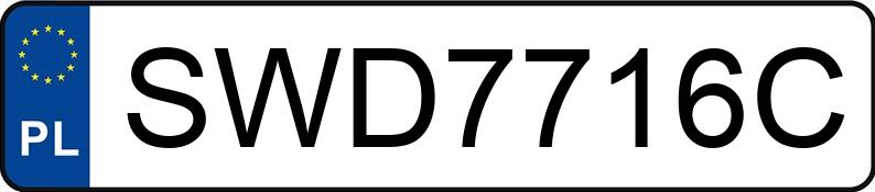 El número de registro SWD 7716C tiene FORD Mustang 2.3 EcoBoost MR`15 E6 Mustang 2.3 EcoBoost MR`15 E6 - SWD7716C
