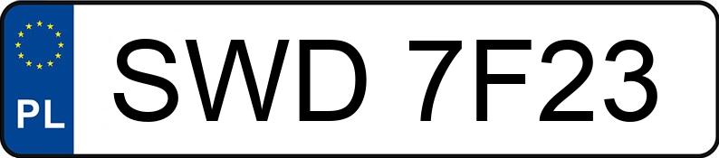 Numer rejestracyjny SWD 7F23 posiada MERCEDES-BENZ E 220 CDI MR`00 210 Elegance - SWD7F23