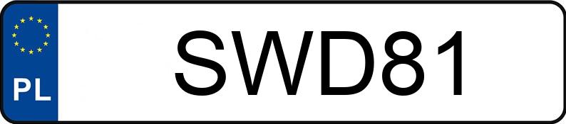 Le numéro d’enregistrement SWD 81 a FSM-BIELSKO BIAŁA POLSKI FIAT 126P 650 - SWD81