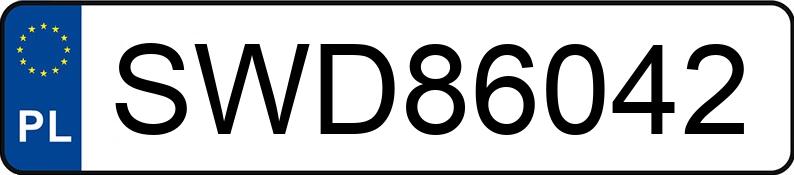 Numer rejestracyjny SWD 86042 posiada AUDI A7 - SWD86042