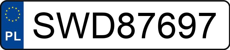 Numer rejestracyjny SWD 87697 posiada MAZDA 323 1.6 Kat. MR`89 GLX - SWD87697