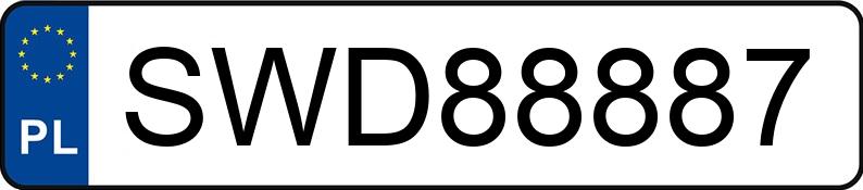 Numer rejestracyjny SWD 88887 posiada BMW 530 Diesel MR`03 E3 E60 530 Diesel MR`03 E3 E60 - SWD88887