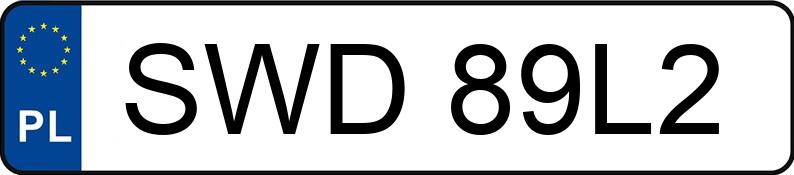 Numer rejestracyjny SWD 89L2 posiada VOLKSWAGEN GOLF - SWD89L2
