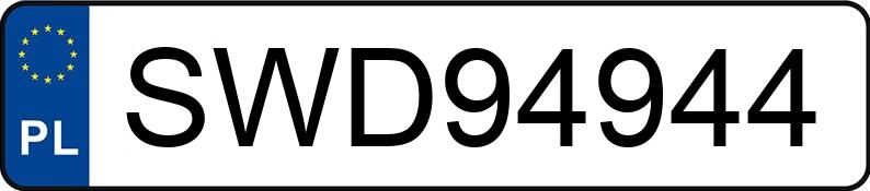 Numer rejestracyjny SWD 94944 posiada AUDI A4 - SWD94944